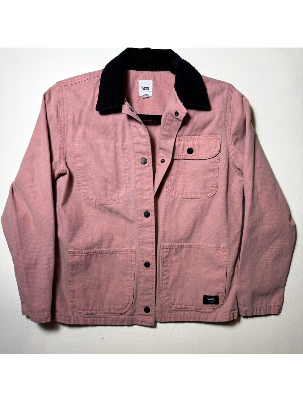 Vans Chore Coat Pink Canvas Jacket XS Workwear Y2K